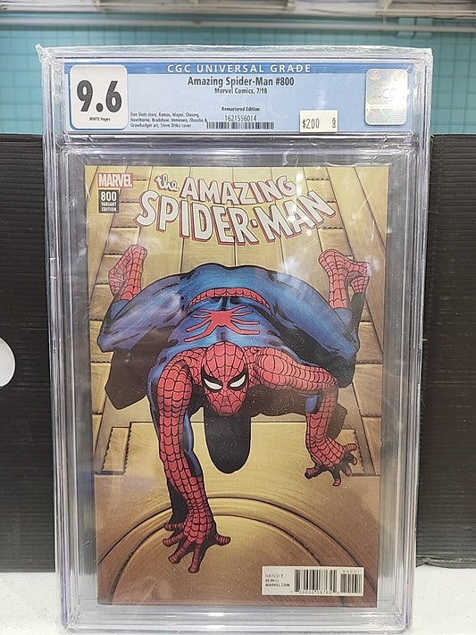 Amazing Spiderman #800 Marvel 2018 Steve Ditko Remastered Edition CGC NM+ 9.6