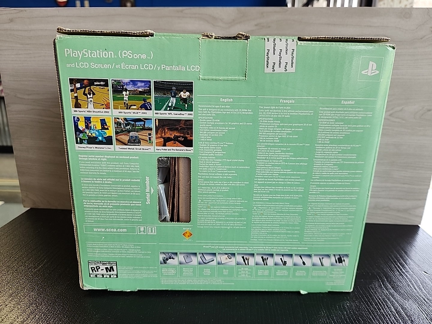 Sony PlayStation One LCD Complete (SCPH-141) Tested & Working See Pics
