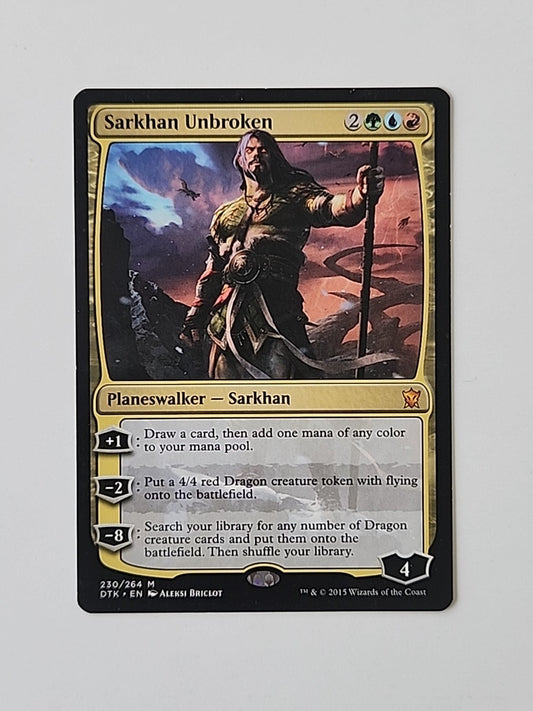 MTG Sarkhan Unbroken Dragons of Tarkir 230/264 Regular Mythic LP