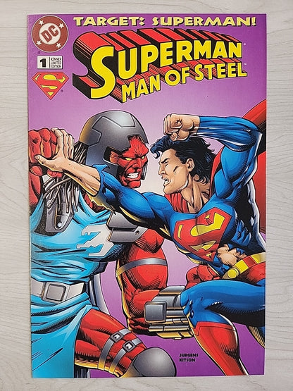 Superman The Man of Steel #19 Doomsday Mattel Reprint + 1995 Kenner #1 A & B Lot