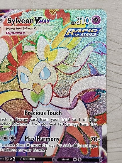 Sylveon VMAX Rainbow Rare 211/203 Pokemon SWSH Evolving Skies NM