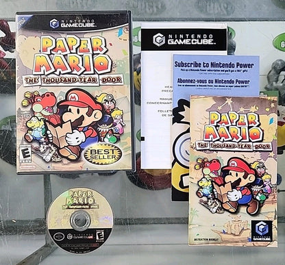 Paper Mario Thousand Year Door (Nintendo GameCube, 2004) CIB Tested Black Label