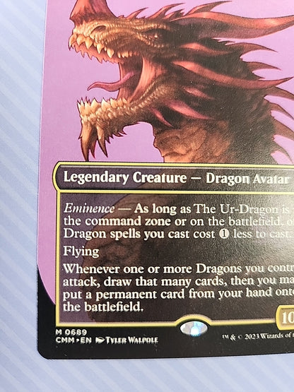 MTG The Ur-Dragon Borderless LP Commander Masters CMM Mythic 689 Regular