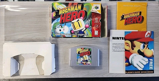 Bomberman Hero (N64) Nintendo 64 Complete In Box CIB 1998