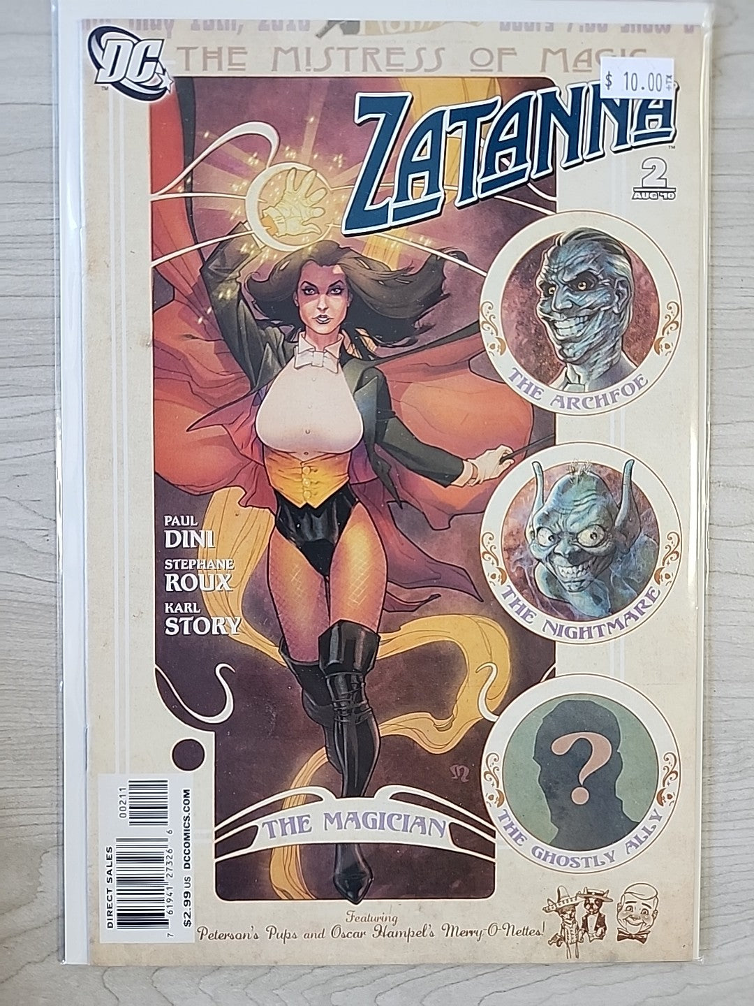 ZATANNA 2 - 10, 12 DC Comics 2010 Lot Of 10 Books Paul Dini A Covers