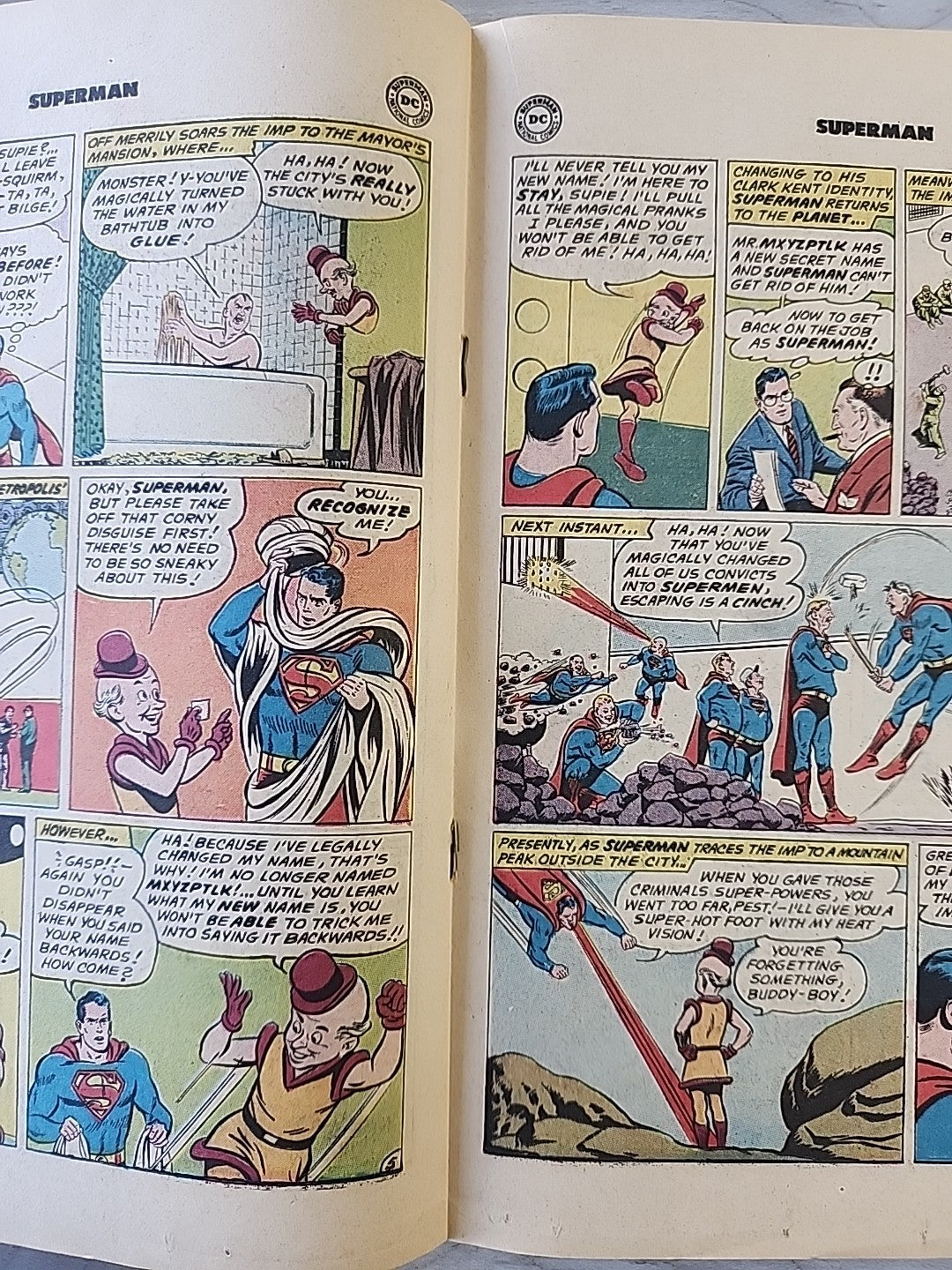 Superman #148 The Suoer-Mischief Of Mr. Mxyzptlk DC Comics 1961 VG Complete