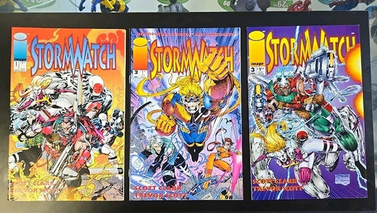 Stormwatch #1-3 Lot of 3 Jim Lee 1993 Image Comics 
