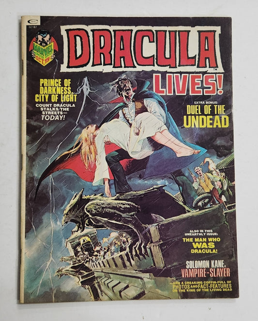 Marvel Monster Group Dracula Lives #3 1st Soloman Kane, Neal Adams cover