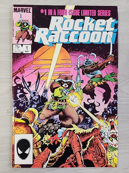 Rocket Raccoon # 1 2 3 4 1985 1st Solo Full Complete Set 1-4 VF/NM