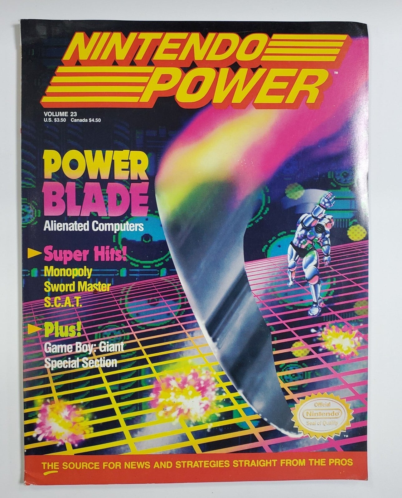 Nintendo Power #23 Power Blade HTF Complete With Poster And Inserts
