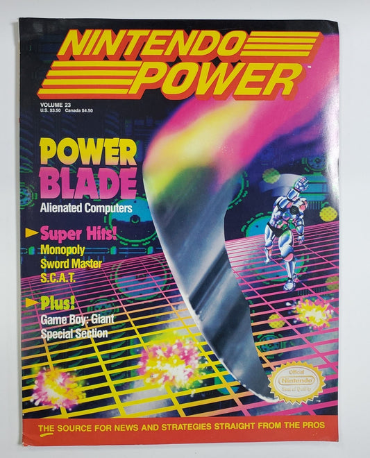 Nintendo Power #23 Power Blade HTF Complete With Poster And Inserts