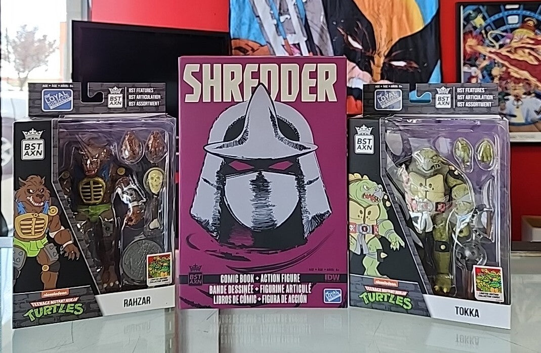 Super Shredder XL Tokka & Rahzar Lot Of 3 TMNT Figures BST AXN Loyal Subjects 