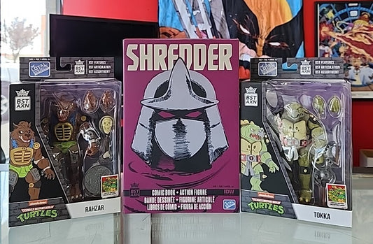 Super Shredder XL Tokka & Rahzar Lot Of 3 TMNT Figures BST AXN Loyal Subjects 