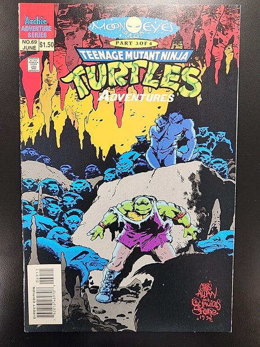 Teenage Mutant Ninja Turtles Adventures #69 1995 Moon Eyes Pt 3 Hard To Find NM