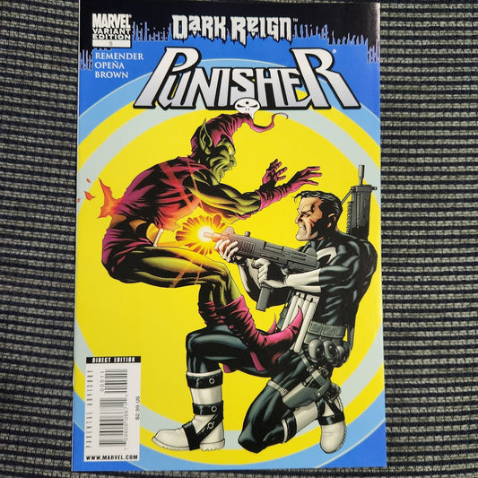 Punisher 5 (2009) Dark Reign GREEN GOBLIN Cover Daredevil #183 Homage