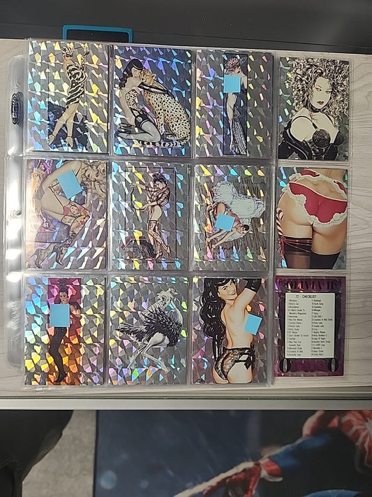 OLIVIA DE BERARDINIS SERIES 2 ALL PRISM SET 72 ADULT CARDS Betty Paige 1993