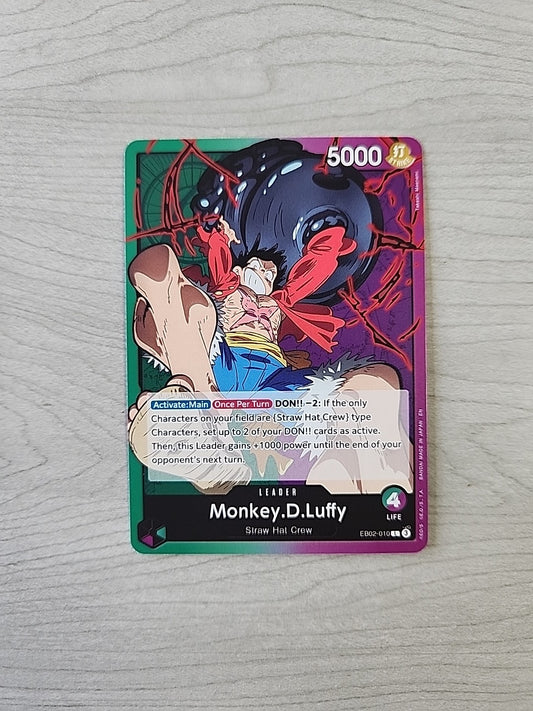 One Piece Tcg Eb02-010 Monkey D Luffy Leader Green Purple Grape Hulk