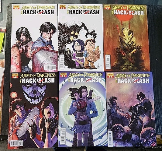 Army of Darkness Vs. Hack/Slash 1 2 3 4 5 6  Dynamite 2013 Complete Run