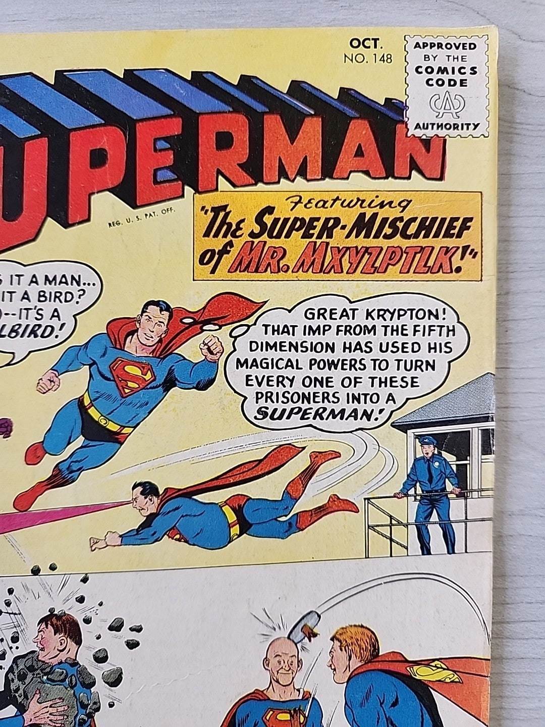 Superman #148 The Suoer-Mischief Of Mr. Mxyzptlk DC Comics 1961 VG Complete