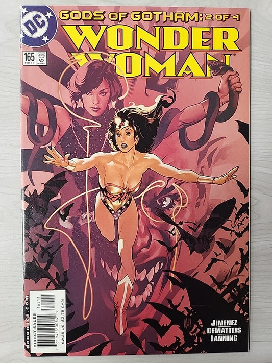 Wonder Woman # 165 Adam Hughes Cover DC 2001