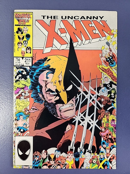 Uncanny X-Men Lot Of 3 Issues (Marvel 1986) #211 #212 #213 VF-NM Sabertooth Keys