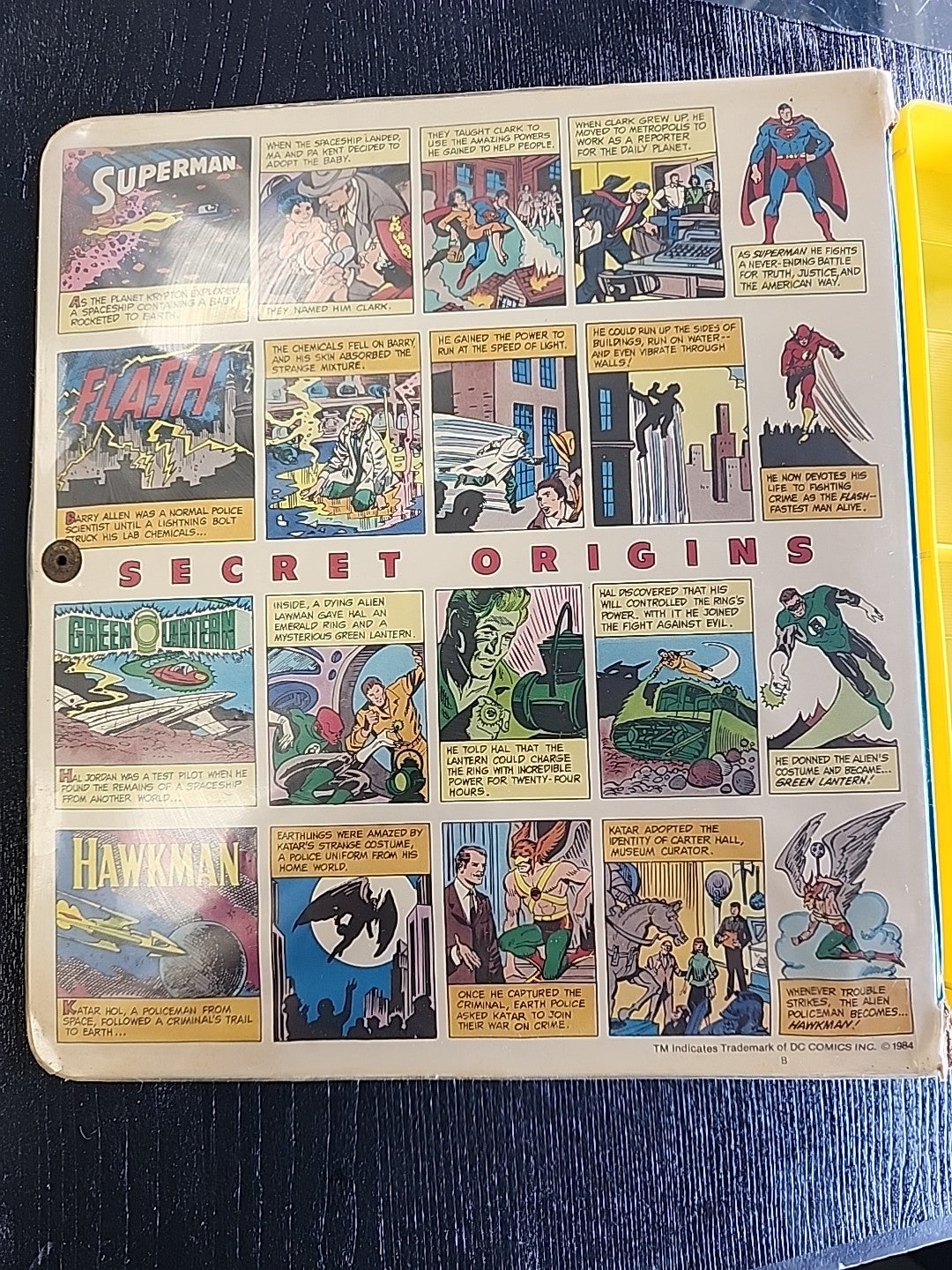 Vintage 1984 Kenner DC Super Powers Collection Vol. 1 Carrying Case