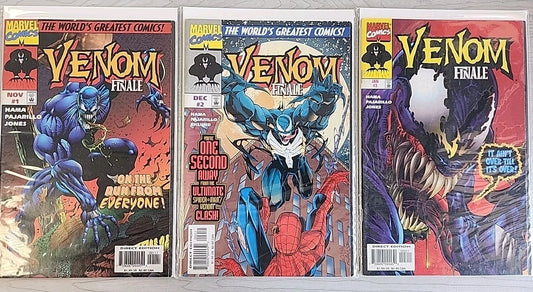 VENOM: FINALE 1-3 COMPLETE SET 1st PRINTS Spider-Man App. Marvel 1997 FN/VF