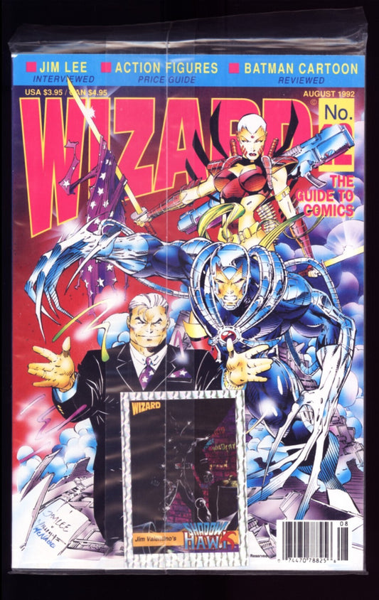 WIZARD MAGAZINE #12  STILL SEALED! HIGH GRADE!  JIM LEE COVER!