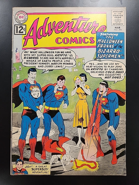 Adventure Comics #294 Bizarro John F Kennedy Marilyn Monroe DC Comics 1962 