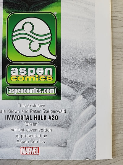 IMMORTAL HULK #20 Dale Keown Aspen Comics Virgin Variant NM