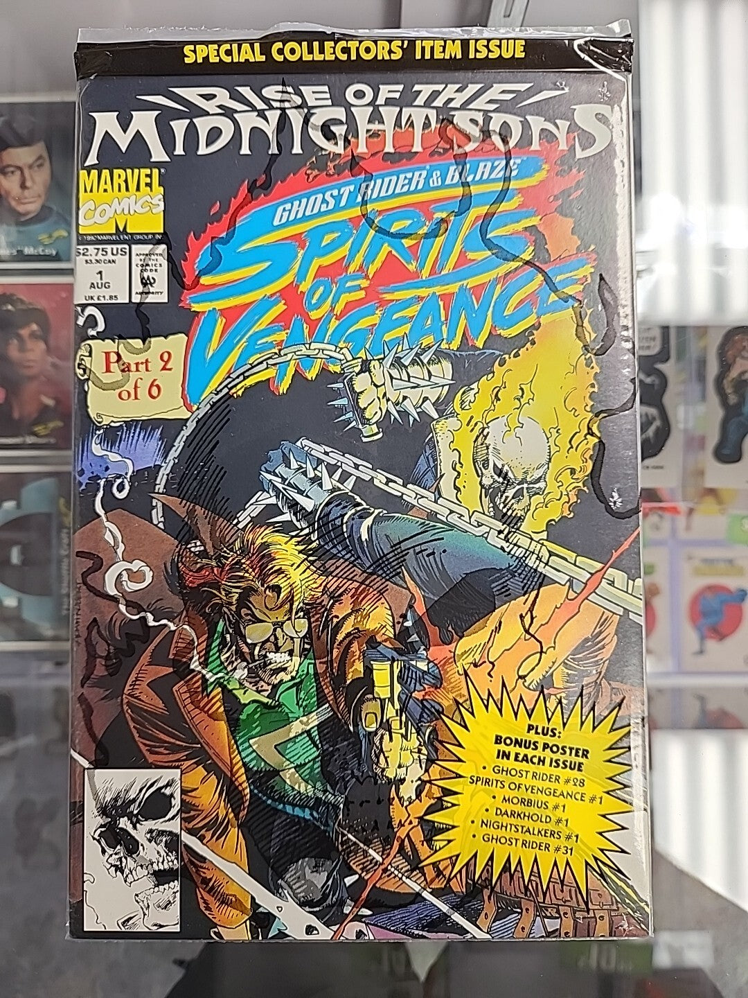 Rise of the Midnight Sons 1-6, Complete Series, Ghost Rider Polybagged 1992