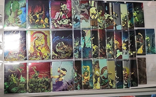 Conan II All Chromium (Series 2) Complete 90 Base Set & Promo Card 1995 NM