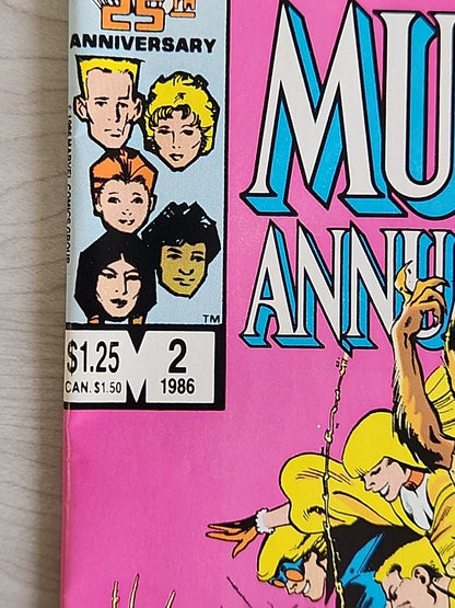 The New Mutants Annual #2 Marvel Comics 1986 1st App of Psylocke Key Issue VF/NM
