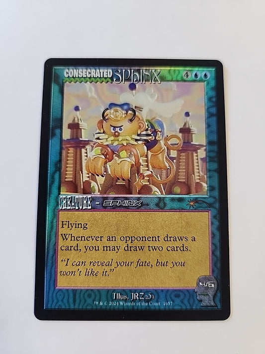 MTG Consecrated Sphinx Rainbow Foil Secret Lair 1657 English Magic The Gathering