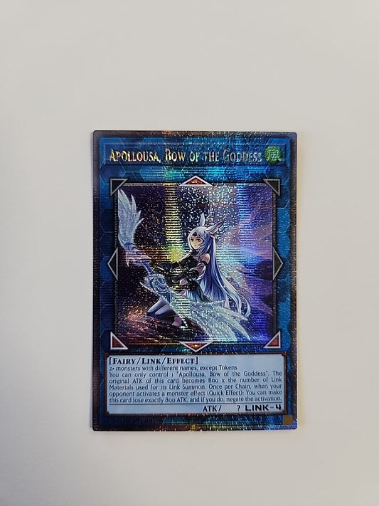 Apollousa, Bow of the Goddess 1st Edition Quarter Century Secret Rare RA02-EN040