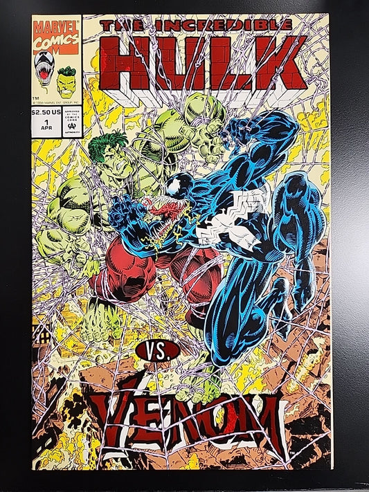 Incredible Hulk vs Venom #1 1994 Marvel Comics Foil Embossed Cover VF +