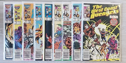 The West Coast Avengers #1 2 3 4 5 6 7 8 9 Newsstand Marvel Comics 1985 VF/NM
