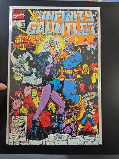 Infinity Gauntlet 1-6 Full Run , Newsstand Copies Of 1,3,4 & 5