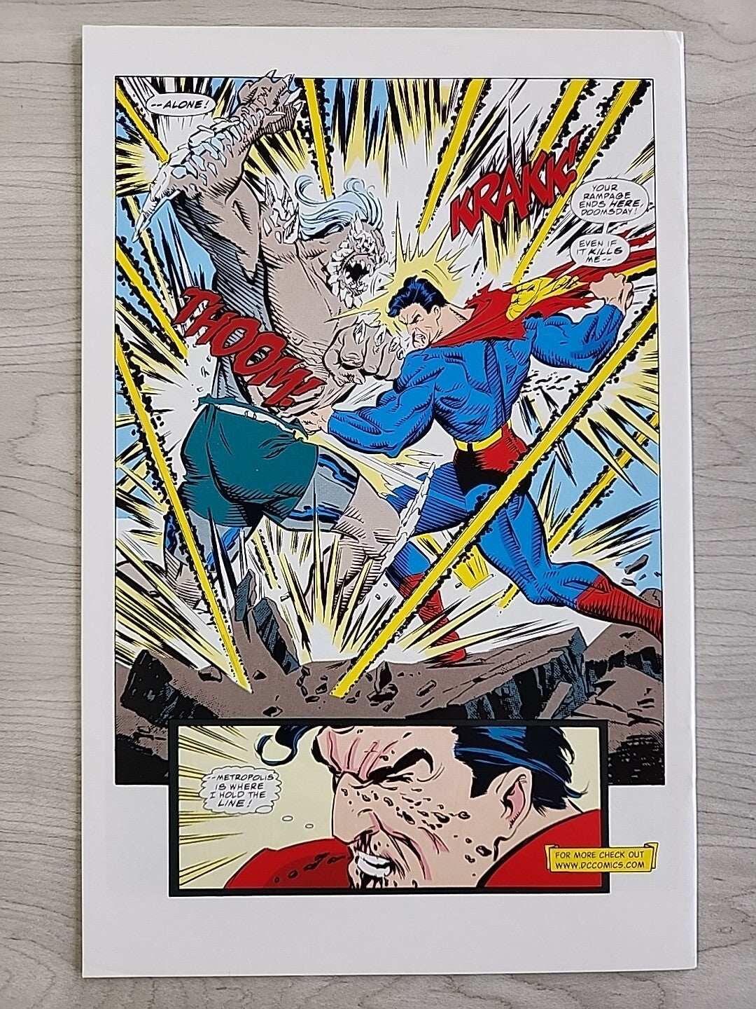 Superman The Man of Steel #19 Doomsday Mattel Reprint + 1995 Kenner #1 A & B Lot