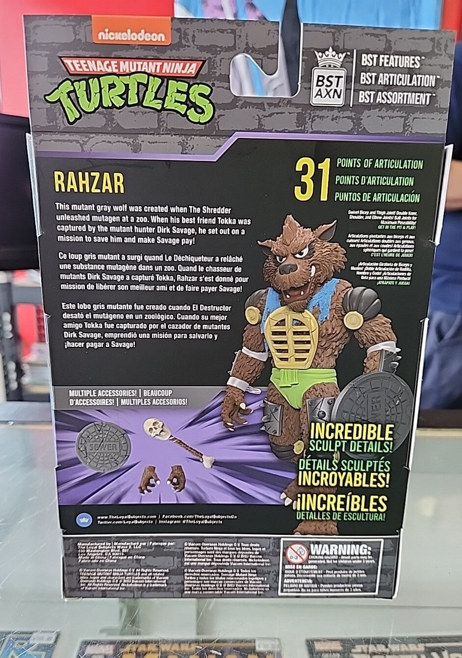 Super Shredder XL Tokka & Rahzar Lot Of 3 TMNT Figures BST AXN Loyal Subjects 