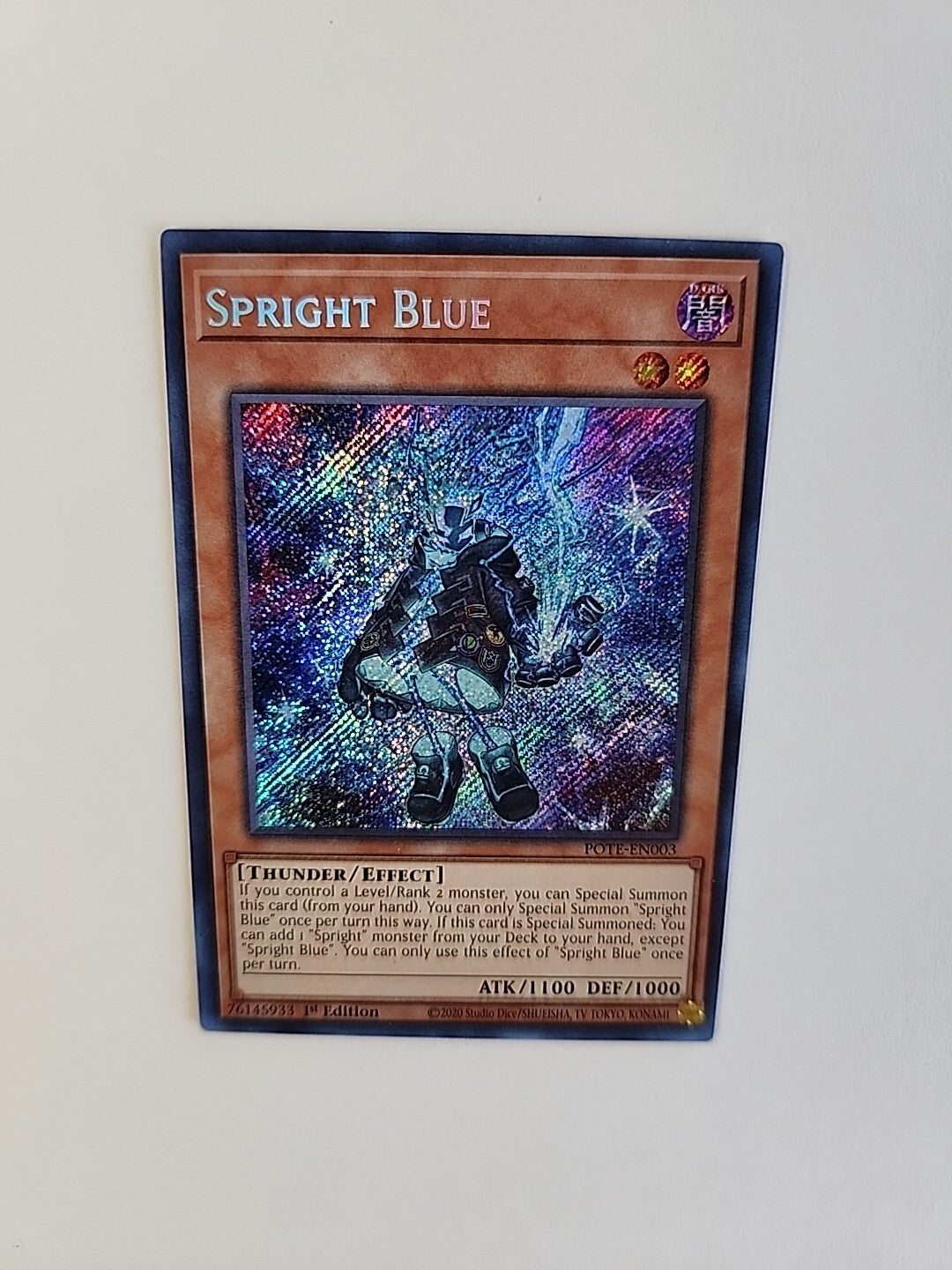 Spright Blue POTE-EN003 Secret Rare 1st Edition YuGiOh LP