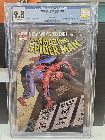 Amazing Spider-Man #568 C Romita Sr. Cover 1:25 Variant CGC 9.8 New Ways To Die 