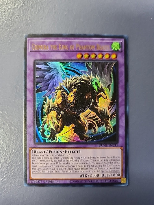 Yugioh Chimera the King of Phantom Beasts DUNE-EN033 Ultra Rare Near Mint