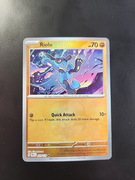 Pokemon Card Riolu Master Ball 050/131 Prismatic Evolutions 