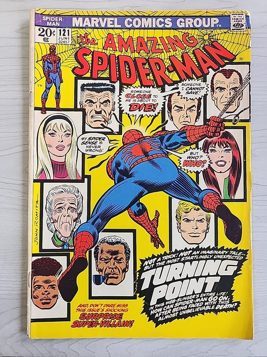 The Amazing Spider-Man #121 (1973) Death of Gwen Stacy Key Issue VG 4.0 Marvel