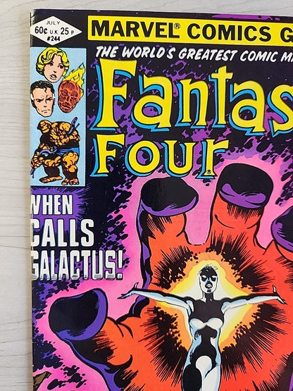 1982 Marvel Fantastic Four #244 1st Frankie Raye As Nova GALACTUS VF/NM 9.0