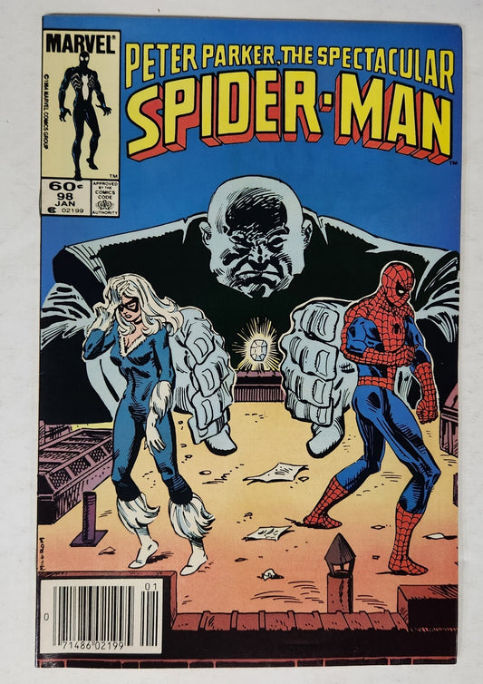 Peter Parker The Spectacular Spider-Man #98 1984 Marvel  1st app The Spot MCU