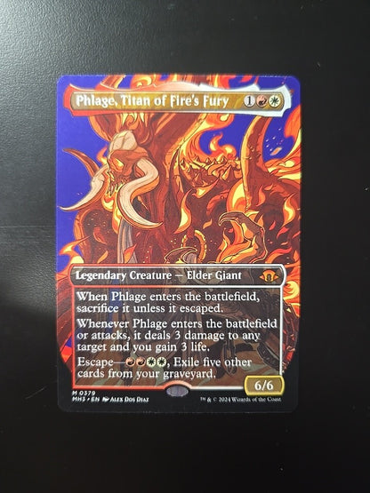 MTG Phlage Titan of Fires Fury BORDERLESS MH3 Magic The Gathering NM
