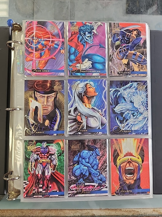 1995 Flair Marvel Annual: Complete Set /w Inserts 200 Cards NM 