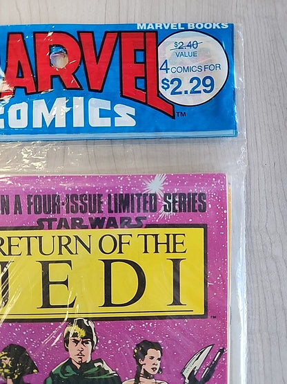 Star Wars Return Of The Jedi # 1‐4 Limited Series Set Sealed Polybag 1983 Marvel